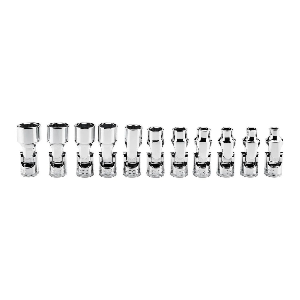 ICON Professional Universal Joint Metric Shallow Socket Set, 11 Piece | S1UM11 | 70298
