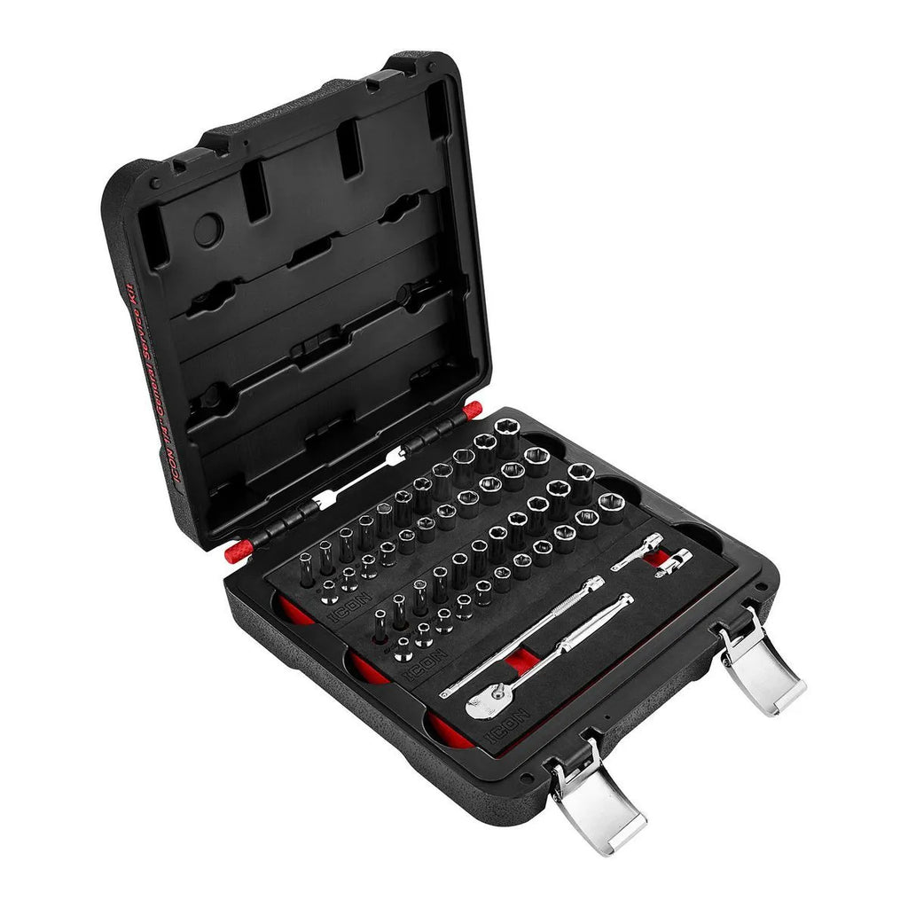 Icon 1/4 in. Drive Modular General Service Socket Set | S1SET-48 | 70311