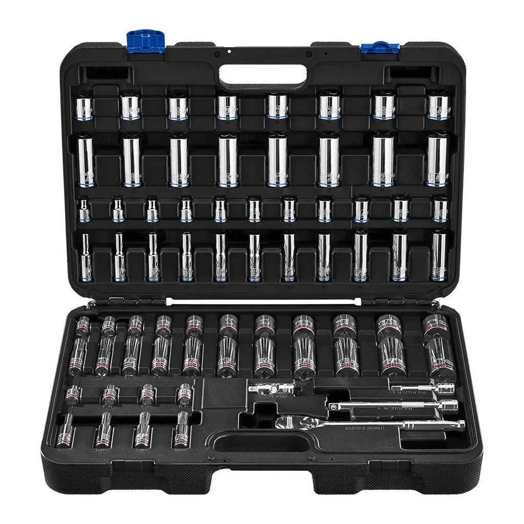 Quinn 72 Piece 3/8" Drive Master Socket / Ratchet Set | 70317 | SAE / Metric)