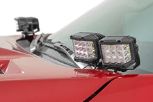 Load image into Gallery viewer, Toyota 2-inch LED Lower Windshield Ditch Kit (14-20 Tundra Black Series w/ Amber White DRL) Rough Country