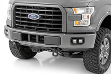 Cargar imagen en el visor de la galería, LED Light Kit Fog Mount Dual 2 Inch Black Pairs Spot/Flood Ford F-150 (15-17) Rough Country