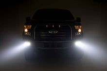 Cargar imagen en el visor de la galería, LED Light Kit Fog Mount Dual 2 Inch Black Pairs Spot/Flood Ford F-150 (15-17) Rough Country