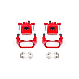 Power Stop 07-12 Nissan Altima Rear Red Calipers w/Brackets - Pair