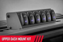 MLC-6 Multiple Light Controller Upper Dash Mount Kit 18-Up Wrangler JL, 20 Gladiator JT Rough Country