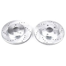 Cargar imagen en el visor de la galería, Power Stop 92-98 Lexus SC300 Front Evolution Drilled &amp; Slotted Rotors - Pair