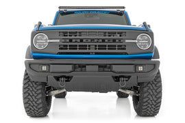 LED Light Upper Windshield 50 Inch Black Single Row 21-Up Ford Bronco Rough Country