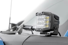 LED Light Ditch Mount 2 Inch Black Series Pair Spot Pattern 21-Up Ford Bronco Rough Country