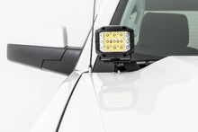 Load image into Gallery viewer, LED Ditch Light Kit 2in Black Pair Spot Silverado/Sierra 1500 (14-18 &amp; Classic) Rough Country