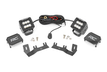 Cargar imagen en el visor de la galería, LED Ditch Light Kit 2in Black Pair Flood Silverado/Sierra 1500 (14-18 &amp; Classic) Rough Country
