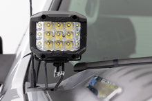 Cargar imagen en el visor de la galería, LED Light Ditch Mount 2 Inch Black Pair White DRL Chevy 1500 (2007-2013) Rough Country