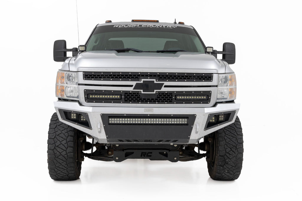 LED Light Ditch Mount 2 Inch Black Pair Amber DRL Chevy 1500 (2007-2013) Rough Country