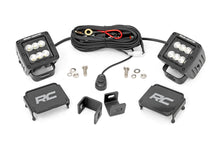 Load image into Gallery viewer, LED Light Kit Ditch Mount 2 Inch Black Pair Flood Toyota Tundra (22-26) Rough Country