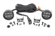 Load image into Gallery viewer, LED Light Kit Ditch Mount 3.5 Inch Black Round Pair Amber DRL Ford Bronco (21-25) Rough Country