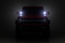 Load image into Gallery viewer, LED Light Kit Ditch Mount 3.5 Inch Black Round Pair Amber DRL Ford Bronco (21-25) Rough Country