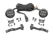 Cargar imagen en el visor de la galería, LED Light Kit Ditch Mount Black Series Round 3.5 Inch Amber DRL Toyota Tacoma (16-23) Rough Country