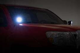 LED Light Kit Ditch Mount  3 Inch OSRAM Wide Toyota Tacoma (05-15) Rough Country