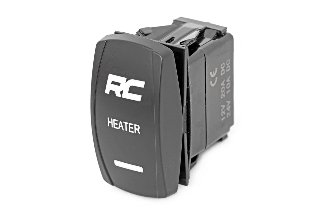 Rocker Switch Cab Heater 2x1 with Logo Blue Back Light Polaris General XP 4 1000 Rough Country