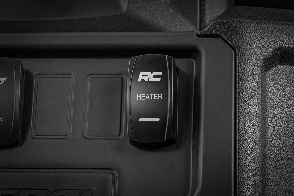 Rocker Switch Cab Heater 2x1 with Logo Blue Back Light Polaris General XP 4 1000 Rough Country