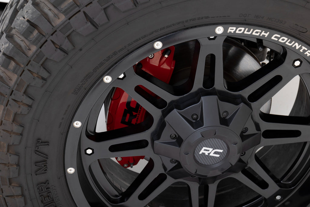 Caliper Covers Rear Red Non-Sport Jeep Wrangler JL (18-25)/Wrangler Unlimited (18-25) Rough Country
