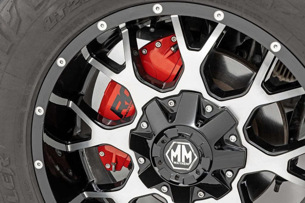 Caliper Covers Front and Rear Red Sport Jeep Gladiator JT/Wrangler JL (18-26) Rough Country