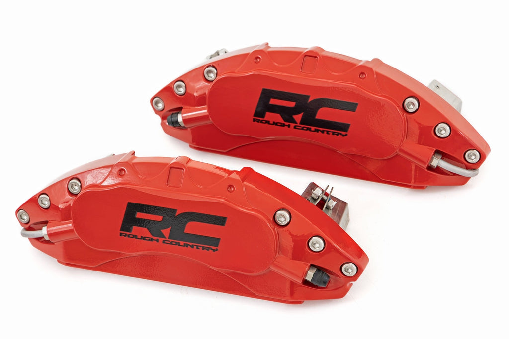 Caliper Covers Front and Rear Red Toyota Tundra 2WD/4WD (2022-2026) Rough Country