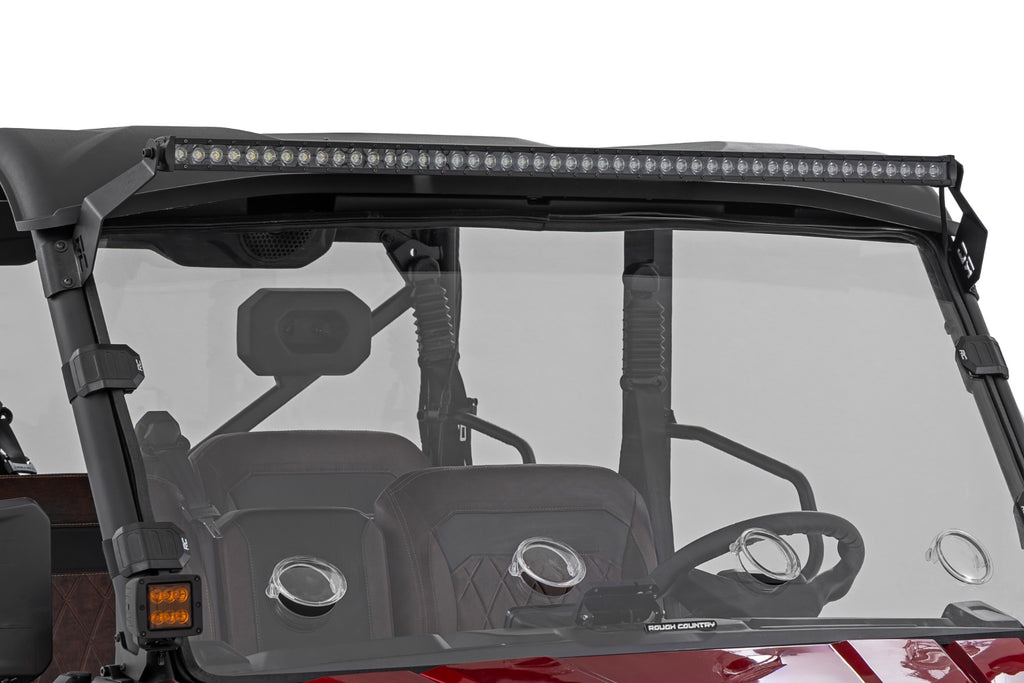 LED Light Mount 50 Inch Black Single Row CFMOTO UFORCE U10 Pro Rough Country