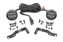 Cargar imagen en el visor de la galería, LED Light Kit Ditch Mount Black Series Round 3.5 Inch Amber DRL Toyota Tacoma (24-26) Rough Country