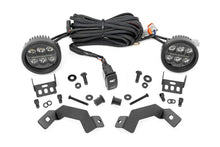 Load image into Gallery viewer, LED Light Kit Ditch Mount Black Series Round 3.5 Inch Amber DRL Toyota LandCruiser (2024) Rough Country
