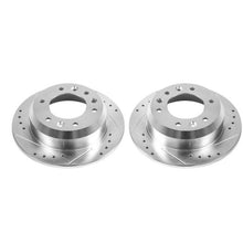 Cargar imagen en el visor de la galería, Power Stop 07-08 Hyundai Entourage Rear Evolution Drilled &amp; Slotted Rotors - Pair