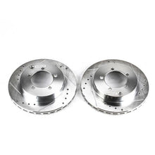 Cargar imagen en el visor de la galería, Power Stop 91-93 Dodge Stealth Rear Evolution Drilled &amp; Slotted Rotors - Pair