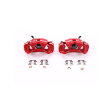 Cargar imagen en el visor de la galería, Power Stop 95-98 Subaru Impreza Rear Red Calipers w/Brackets - Pair