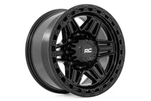 Cargar imagen en el visor de la galería, 76 Series Wheel Simulated Beadlock Gloss Black 17x9 6x5.5 -12mm Rough Country
