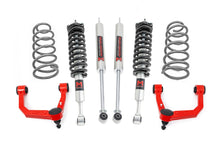 Cargar imagen en el visor de la galería, 3 Inch Lift Kit Upper Control Arms RR Coils M1 Struts Red Toyota 4Runner (10-24) Rough Country