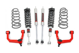 3 Inch Lift Kit Upper Control Arms RR Coils M1 Struts Red Toyota 4Runner (10-24) Rough Country