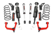 Cargar imagen en el visor de la galería, 3 Inch Lift Kit Upper Control Arms RR Coils Vertex/V2 Struts Red Toyota 4Runner (10-24) Rough Country