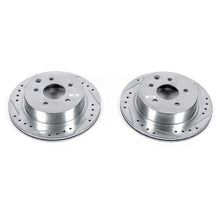 Cargar imagen en el visor de la galería, Power Stop 93-97 Infiniti J30 Rear Evolution Drilled &amp; Slotted Rotors - Pair