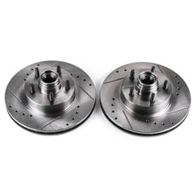 Cargar imagen en el visor de la galería, Power Stop 95-01 Ford Explorer Front Evolution Drilled &amp; Slotted Rotors - Pair
