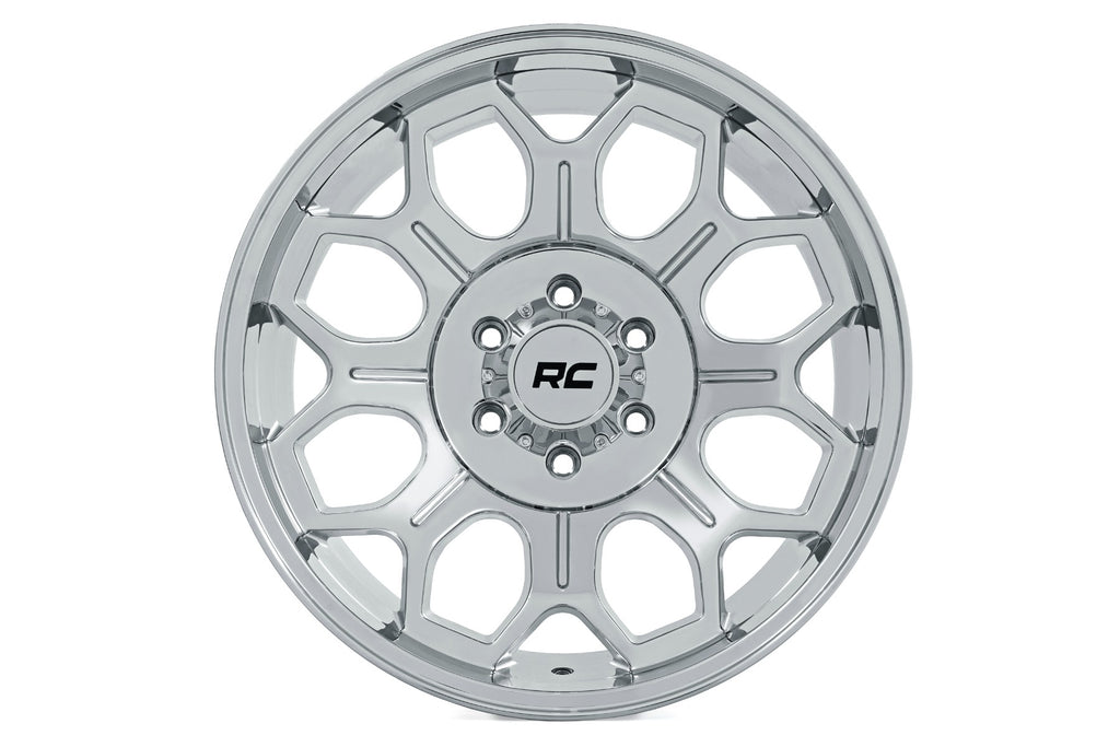77 Series Wheel One-Piece Chrome 20x9 6x135 0mm Rough Country