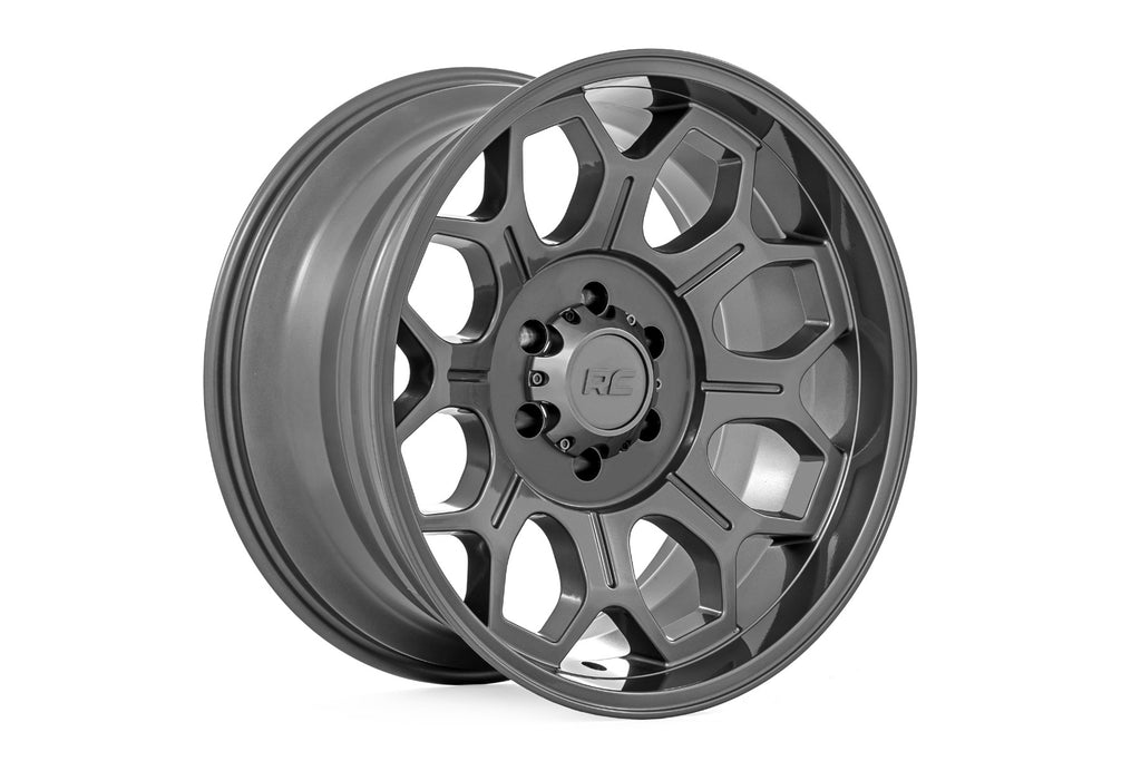 77 Series Wheel One-Piece Gunmetal Gray 20x9 6x135 -12mm Rough Country