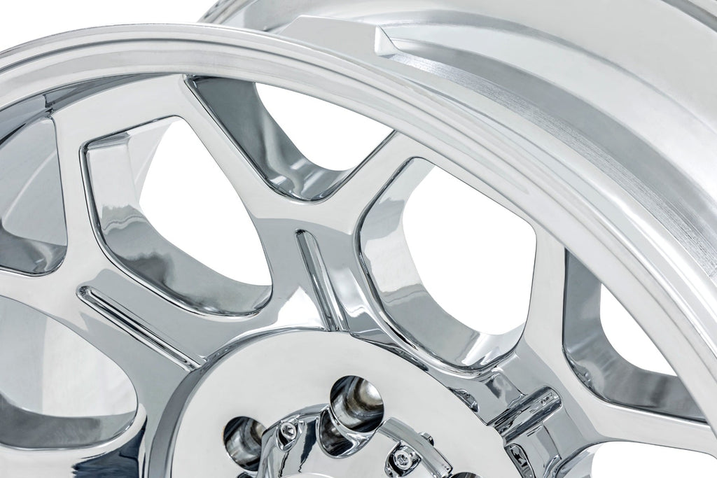 77 Series Wheel One-Piece Chrome 20x9 6x135 +18mm Rough Country