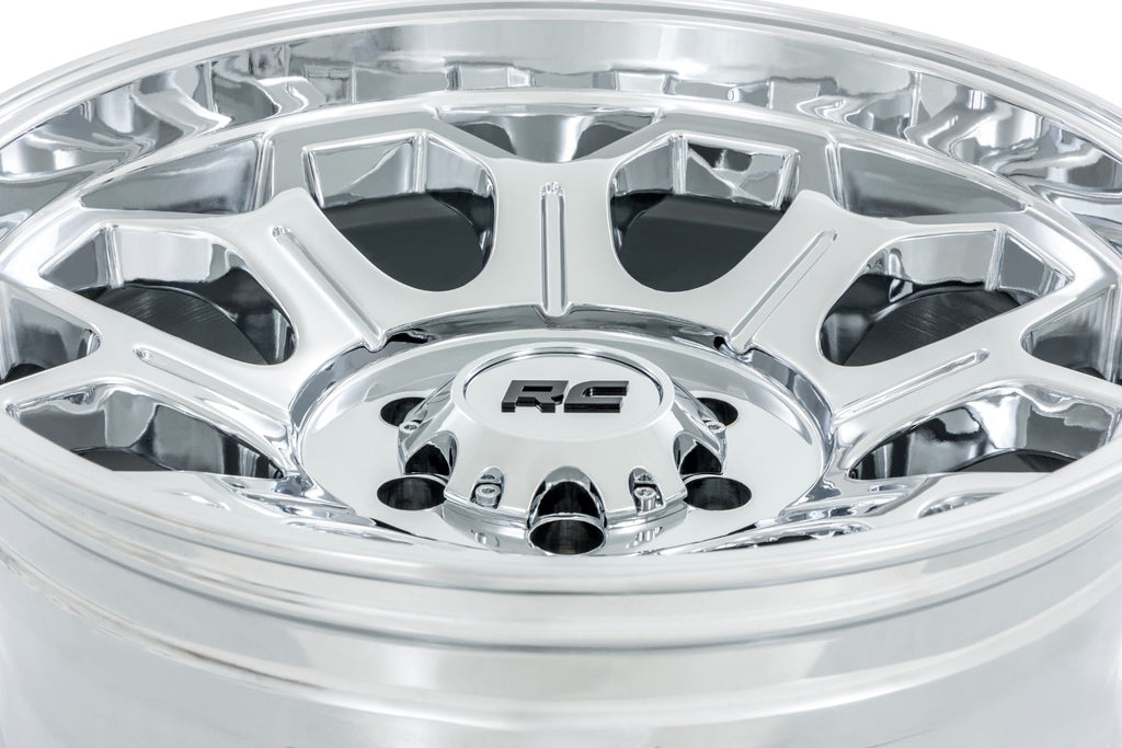 77 Series Wheel One-Piece Chrome 20x10 6x5.5 -25mm Rough Country
