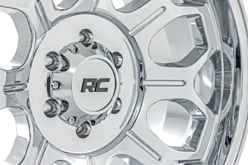 77 Series Wheel One-Piece Chrome 22x12 6x135 -44mm Rough Country