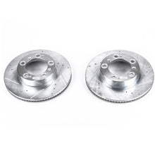 Cargar imagen en el visor de la galería, Power Stop 97-04 Porsche Boxster Front Evolution Drilled &amp; Slotted Rotors - Pair