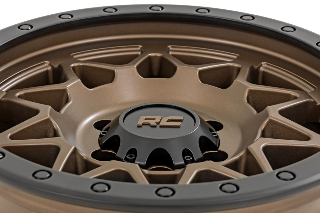 78 Series Wheel Simulated Beadlock Bronze/Black 18x9 6x135 0mm Rough Country