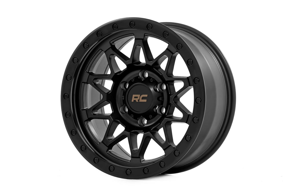 78 Series Wheel Simulated Beadlock Black 18x9 5x5 0mm Rough Country