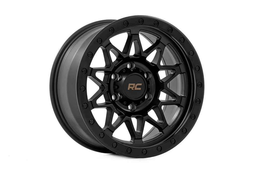 78 Series Wheel Simulated Beadlock Black 18x9 5x5 0mm Rough Country