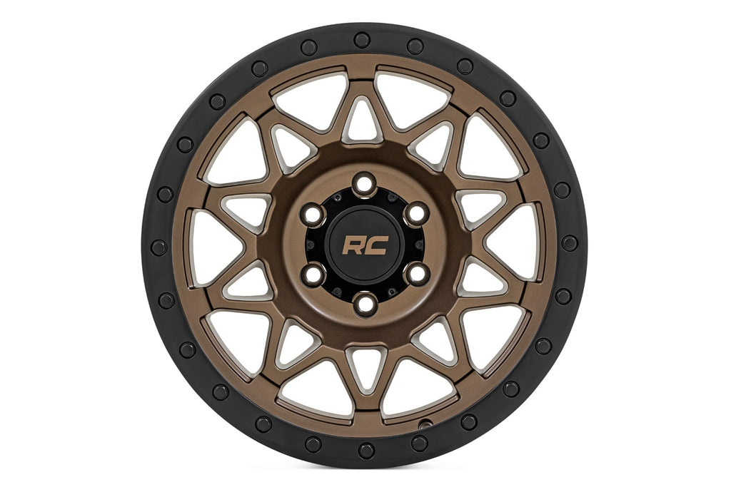 78 Series Wheel Simulated Beadlock Bronze/Black 18x9 5x5 0mm Rough Country