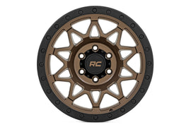 78 Series Wheel Simulated Beadlock Bronze/Black 18x9 5x5 -12mm Rough Country