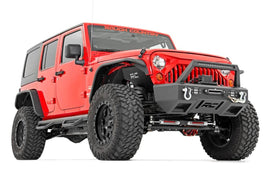 4.0 Inch Jeep Long Arm Suspension Lift Kit w/ Vertex Adjustable Reservoir Shocks 07-11 Wrangler JK 4-door Rough Country