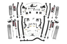 Cargar imagen en el visor de la galería, 4.0 Inch Jeep Long Arm Suspension Lift Kit w/ Vertex Adjustable Reservoir Shocks 07-11 Wrangler JK 2-door Rough Country